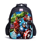 Школьные ранцы Disney Hulk для мальчиков и девочек, детский рюкзак Капитана Америка для детского сада, школьные портфели 16 дюймов