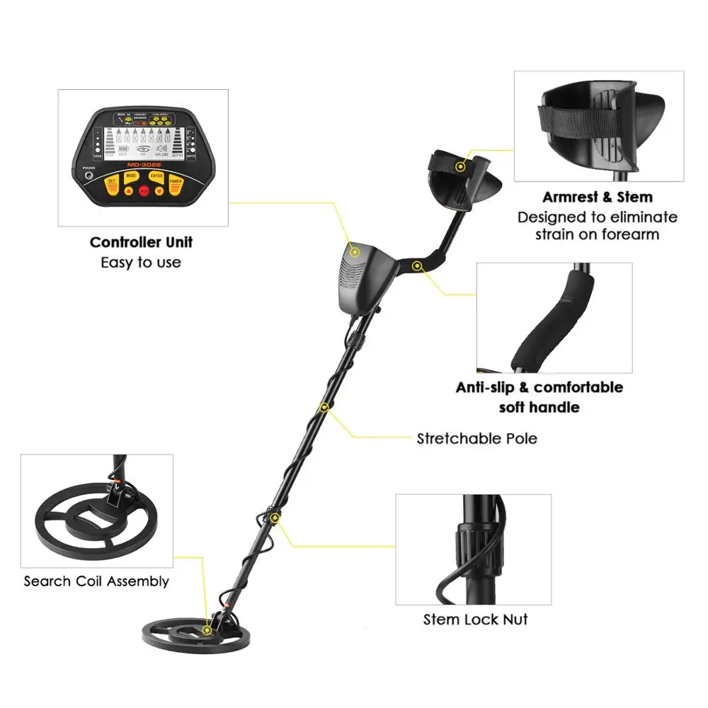 Портативный легко Установка подземный детектор металла Высокая