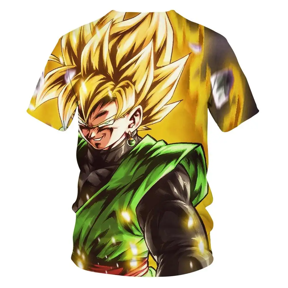 Новинка 2020 Повседневная футболка Wukong с объемным принтом dragon ball Спортивная
