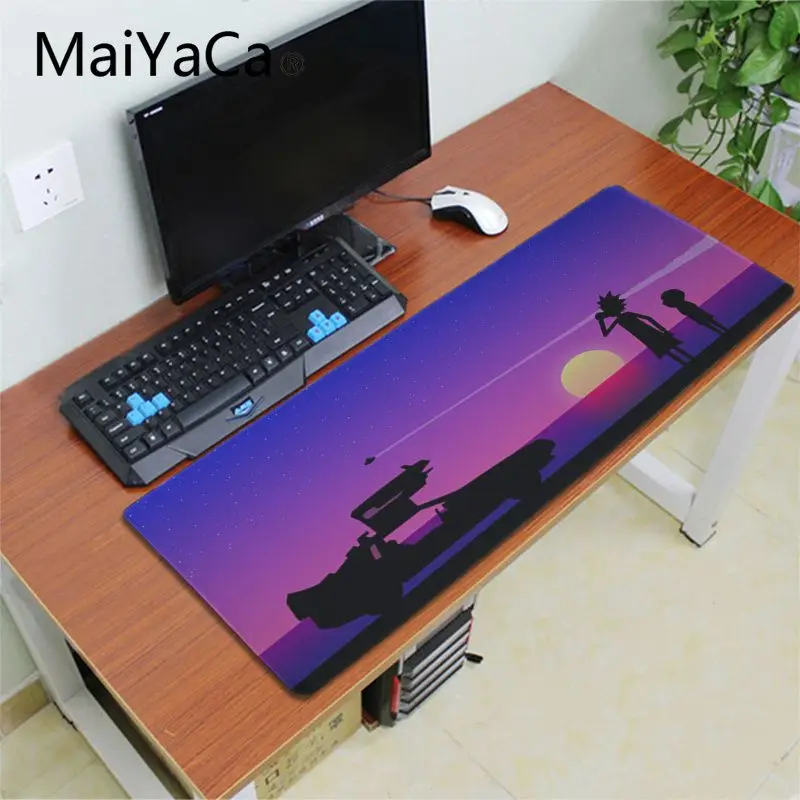 Maiyaca Рик и Морти резиновый коврик для мыши игровой коврик для мыши настольная клавиатура Аниме Коврик для мыши геймер скоростная Версия Настольный коврик