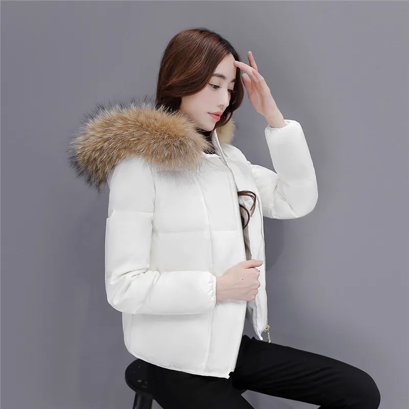 Зимний пуховик на утином пуху женское короткое пуховое пальто женские толстые