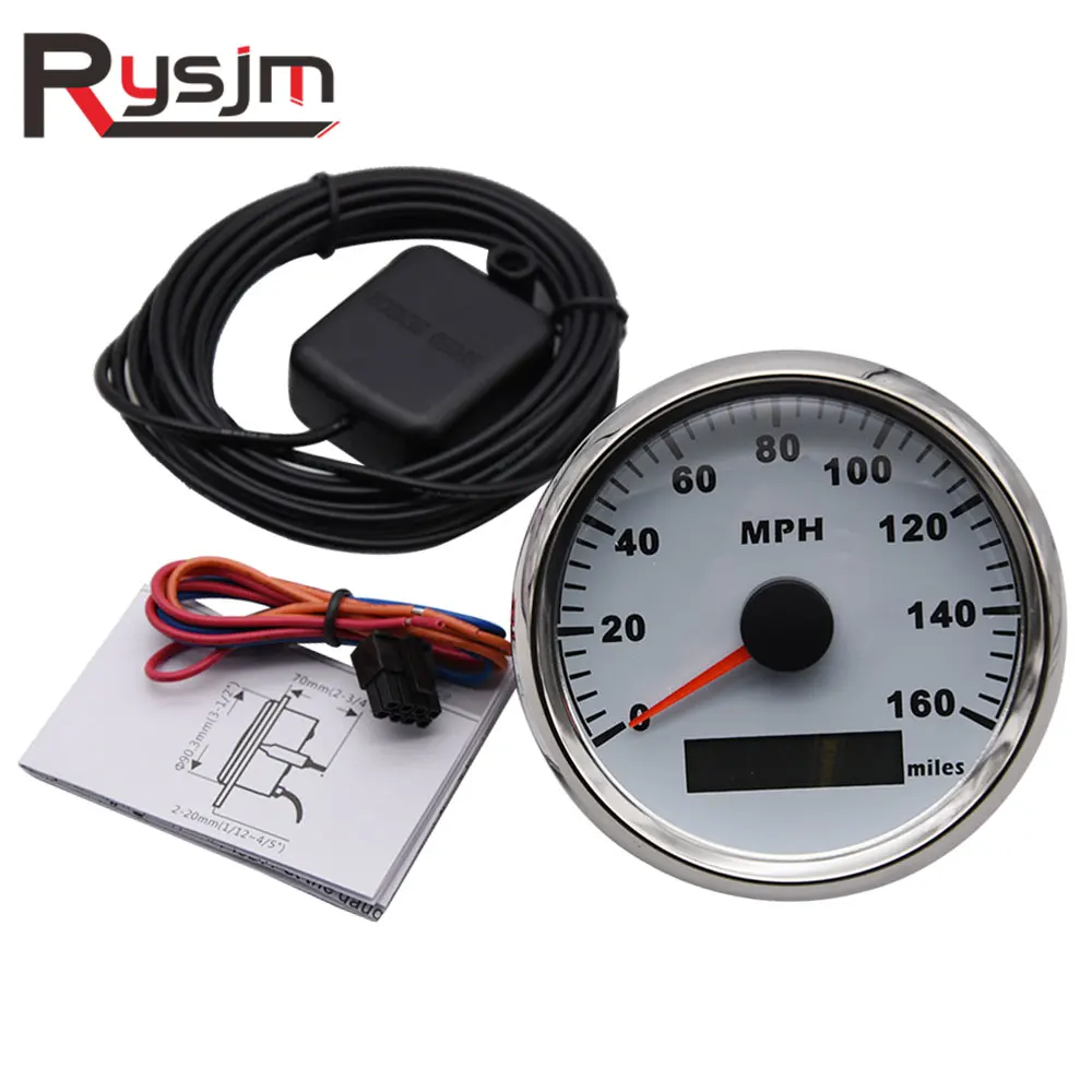 Водонепроницаемый измеритель скорости GPS скорость o 85 мм 160 миль/ч для автомобилей