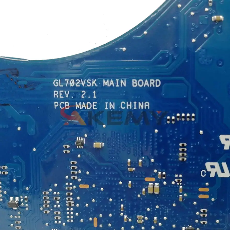 for asus gl702vmk gl702vm gl702vsk gl702vs laptop motherboard i7 7700hq cpu gtx1070m gpu mainboard test good free global shipping