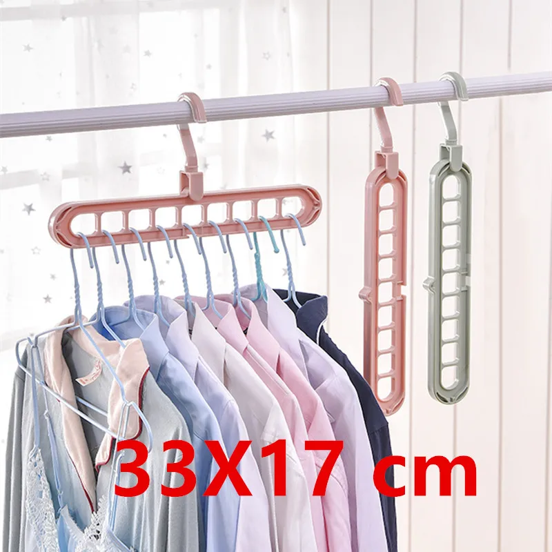 

Magic Hanger Space-saving clothes hanger storage rack, with strong plastic, suitable for thick clothes