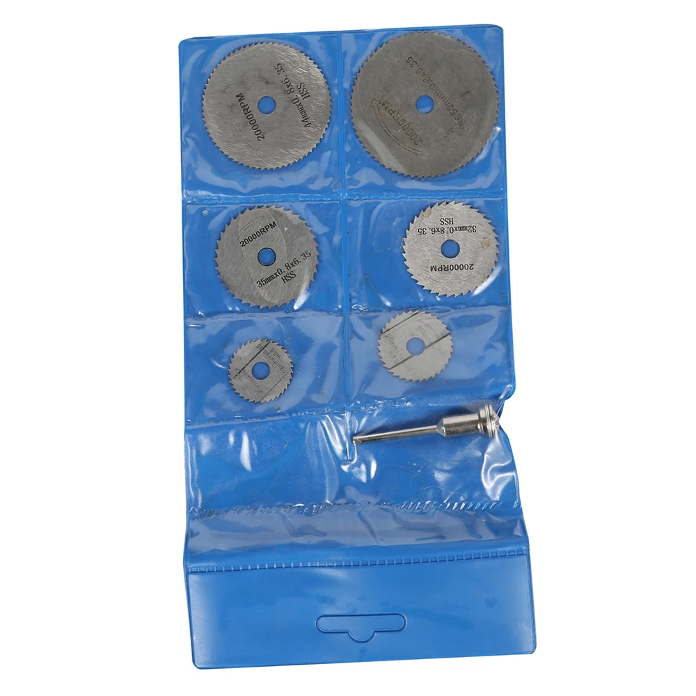 7 шт Мини HSS циркулярные пилы для вращающихся инструментов Dremel огненный резчик по