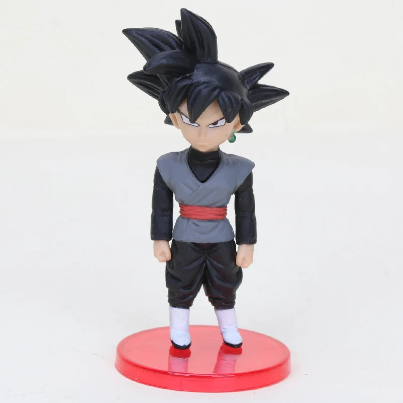 6 шт./компл. 6 см Dragon ball Acion рисунок Сон Гоку черный Мужские Шорты для купания Zamasu Модель ПВХ фигуркы игрушки Рождественский подарок