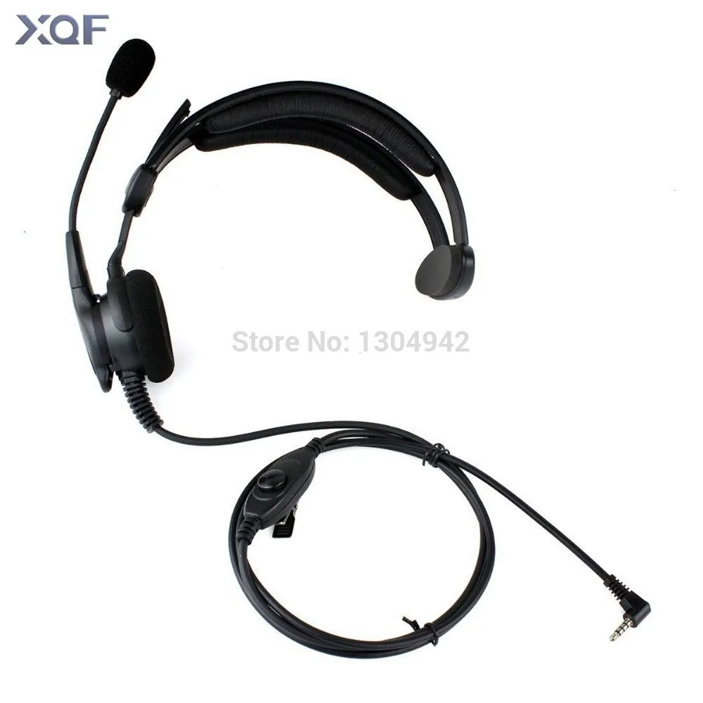 

Advance Adjustable Overhead Earpiece Headset Boom Mic Microphone Noise Cancelling 1-pin 3.5mm for Yaesu Vertex Radio