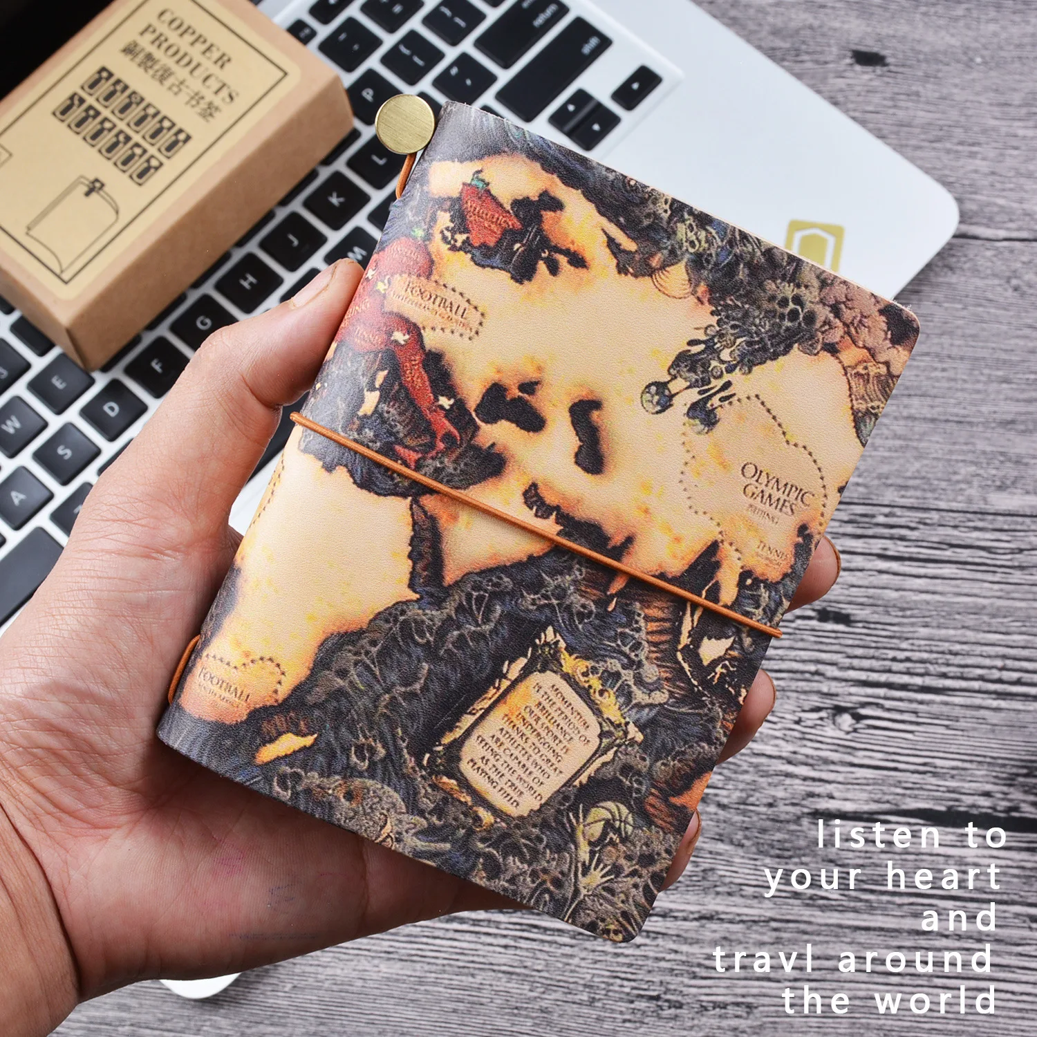 Записная книжка из 100% натуральной кожи ручная работа винтажный блокнот воловьей