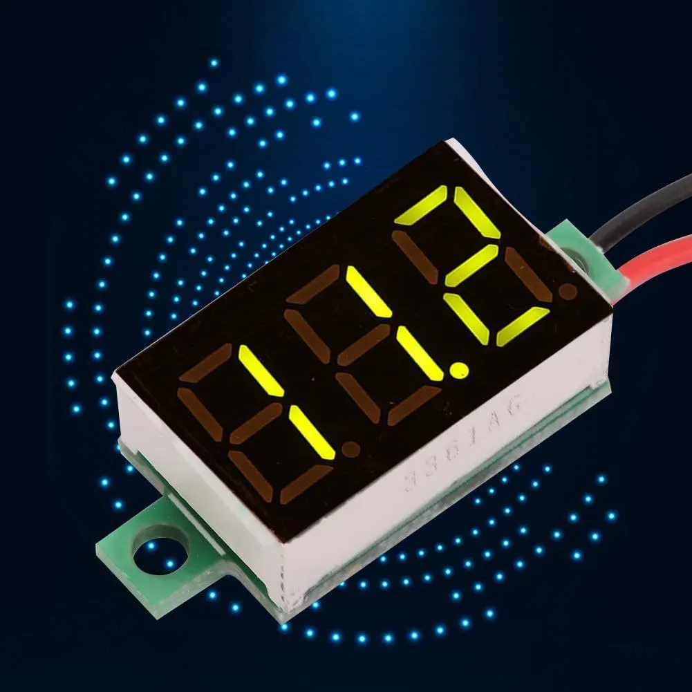 

5PCS Mini Digital Voltmeter Voltage Tester Meter DC 2.7-32V Two-Wire Voltage Meter 0.36inch LED Screen Display Voltage Tester