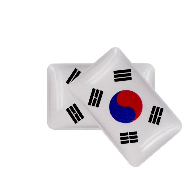 Автомобильный Стайлинг автомобильный эпоксидный стикер на руль Южная Корея флаг