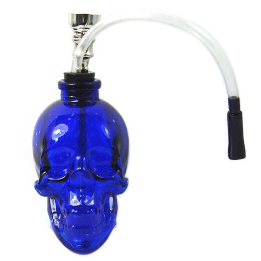 

7Pcs Skull Shape Glass Hookah Smoking Pipe Herb Tobacco Pipes Pipa Pipas Tubo Cigarette Accessories Grinder Cigar Shisha Chicha