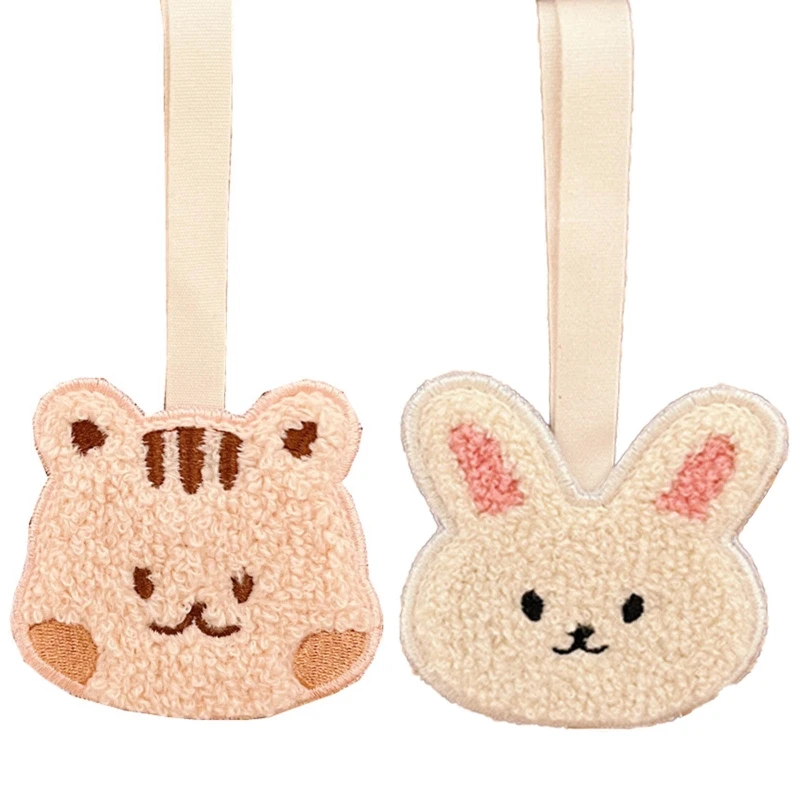 

Нашивка с вышивкой в виде мультяшных животных, Детская рукописная именная подвеска с защитой от потери, Детская цепочка для пустышки, пусты...