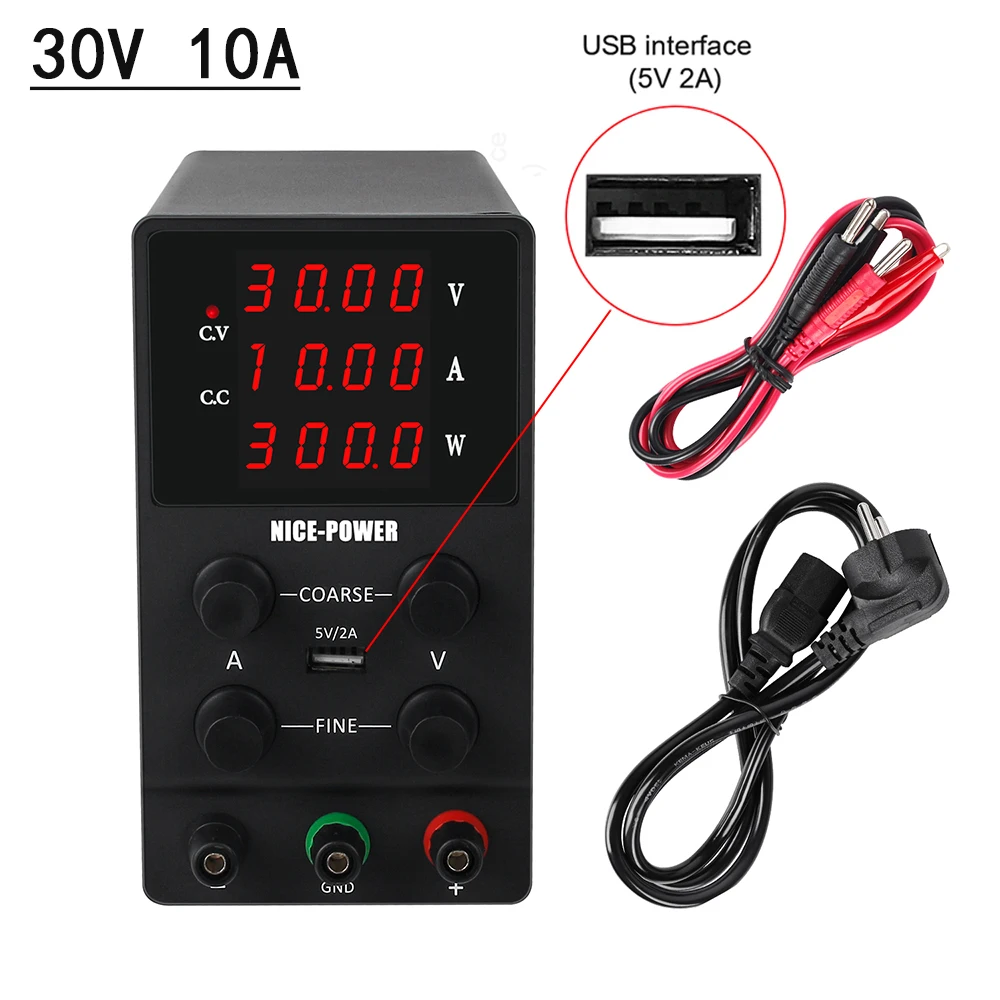 Новый Высокоточный лабораторный источник питания с регулируемым напряжением 30 в