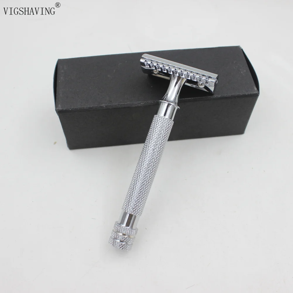 VIGSHAVING Новое поступление нержавеющая сталь двойной край безопасности бритвы