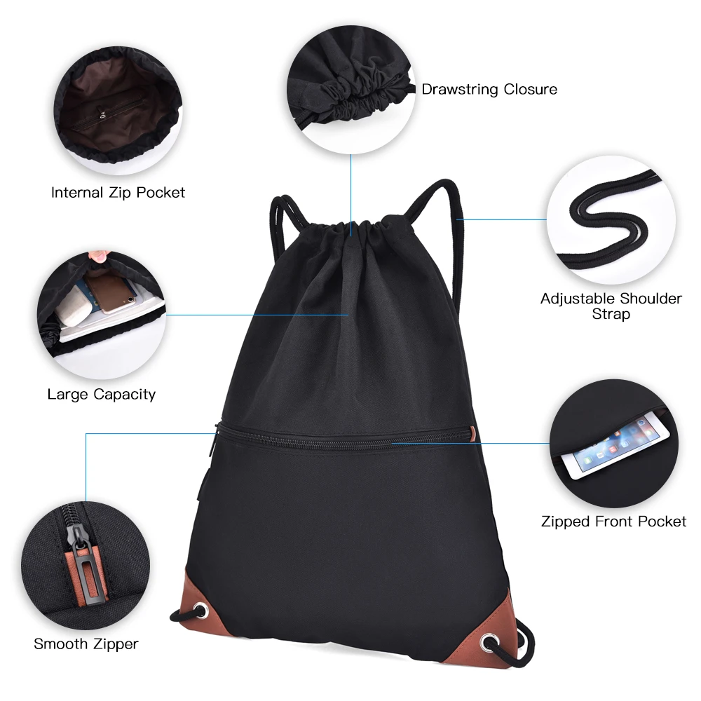 Рюкзак для тренажерного зала водонепроницаемая сумка-ведро на шнурке с