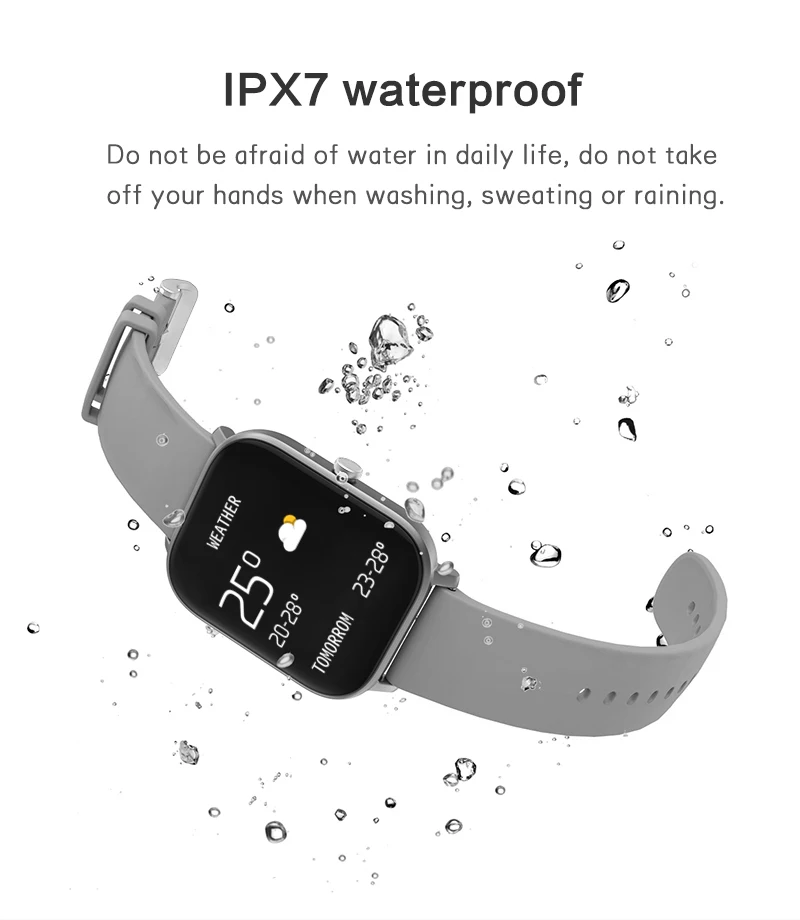 

SENBONO P8 Smartwatch IP67 Waterproof Smart Clock Women Relogio Inteligente Smart Watch Men support Heart Rate Fitness Tracker