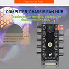 TISHRIC вентилятор для материнской платы концентратор SATA4Pin поддержка 810 портов 3PIN корпус вентилятора Hub кулер вентилятор HUB адаптер Майнинг Molex разветвитель