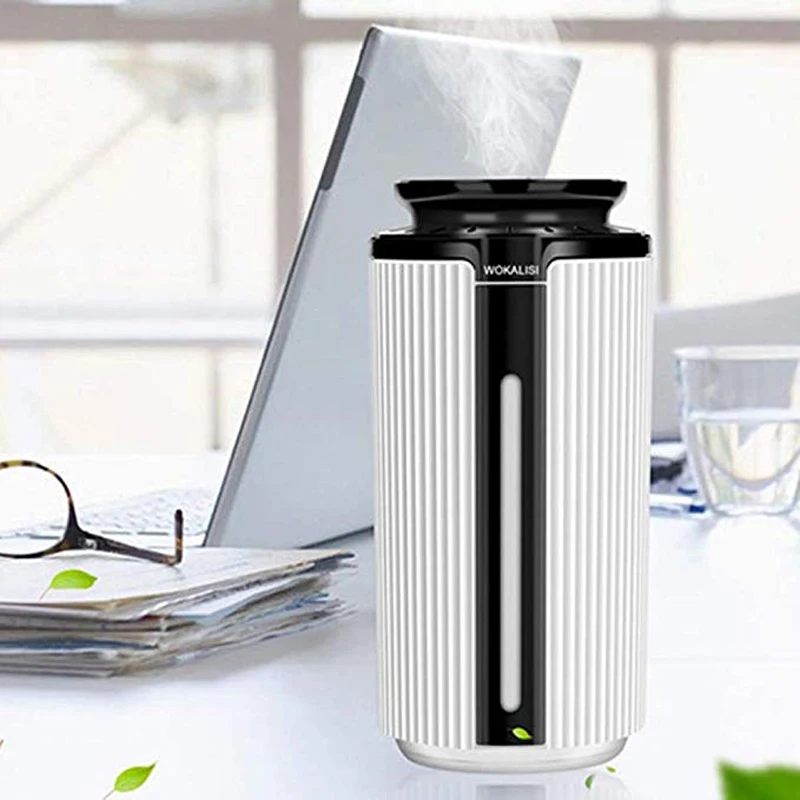 

LED Night light Cool Mist Purifier Humidificador900ML AirHumidifier Ultrasonic USB Diffuser Aroma Essential Oil 7 Color