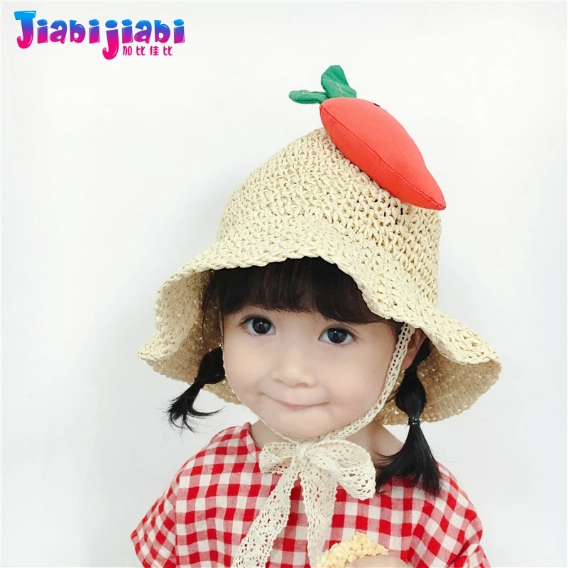 Панама для малышей летняя маленьких детей Солнцезащитная шляпа девочек рыбацкая