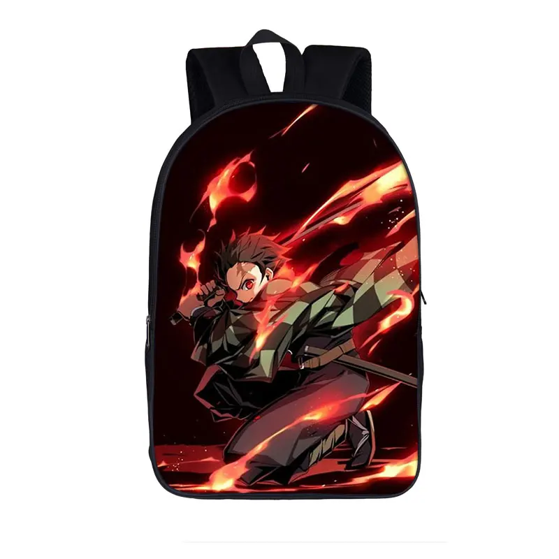 

Anime Demon Slayer Kimetsu No Yaiba Backpack Teenager Boys Girls Nezuko Tanjirou Daypack Causal Portable Backpack School Bags 21