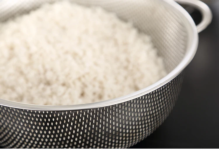 Сетчатый микро-перфорированный дуршлаг из нержавеющей стали для слива промывки