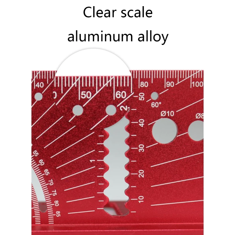 

3D Woodworking Carpenter Square Ruler Multifunction Angle Finder for Engineer