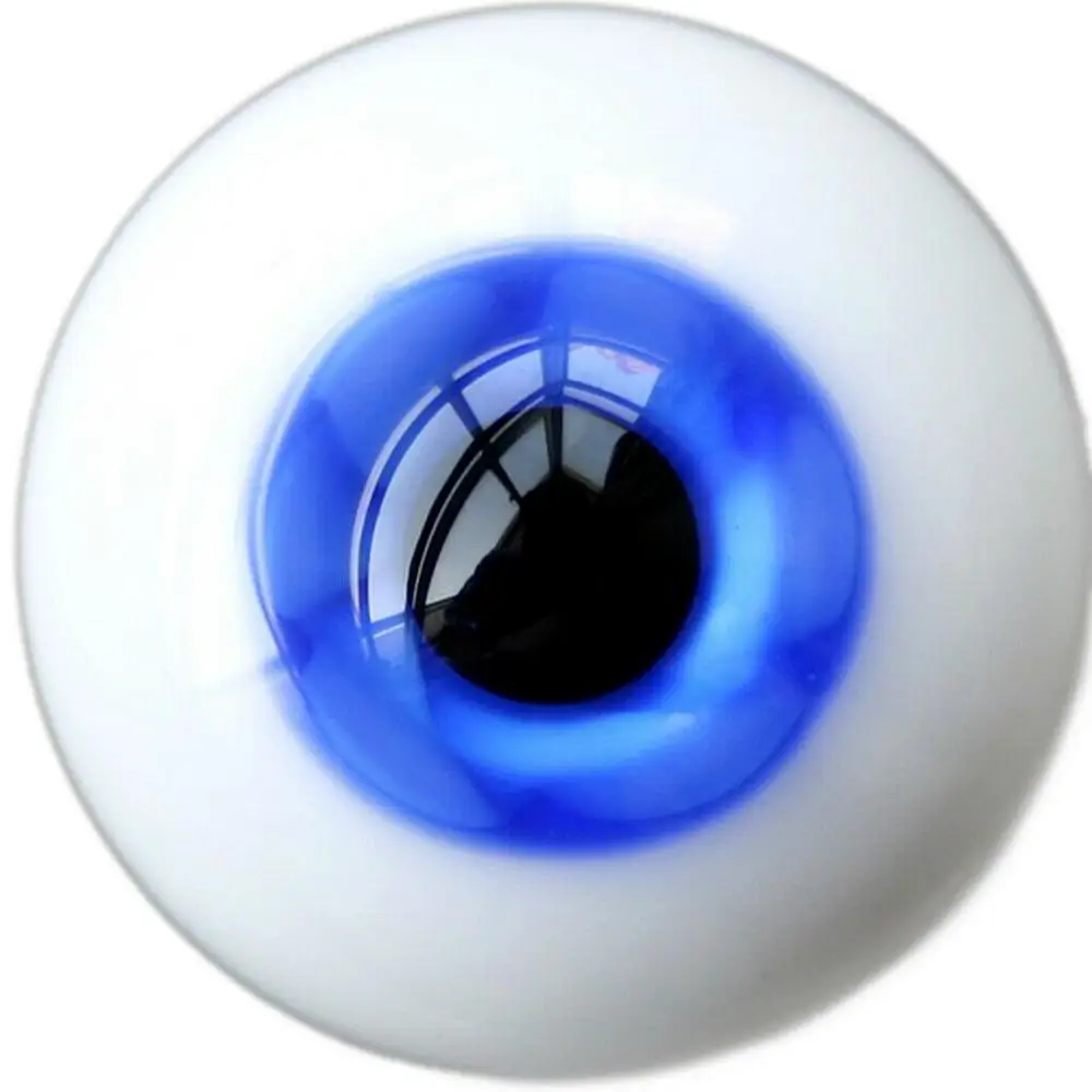 

[wamami] 6mm 8mm 10mm 12mm 14mm 16mm 18mm 20mm 22mm 24mm Blue Glass Eyes Eyeball BJD Doll Dollfie Reborn Making Crafts