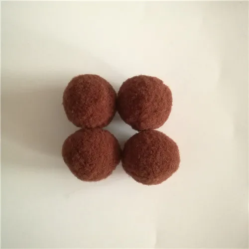 color17 coffee 1600 шт 10-30 мм помпон меховой плюшевый шар для поделок DIY мягкое украшение дома Одежда для шитья на ткани аксессуары - Цвет: color17 coffee