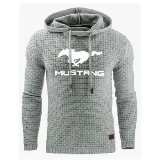 

Hoodies Men Mustang Car Logo Print Sweatshirt Spring Autumn Men Hoodies Sportswear hip hop harajuku Casual Hoody tracksuit