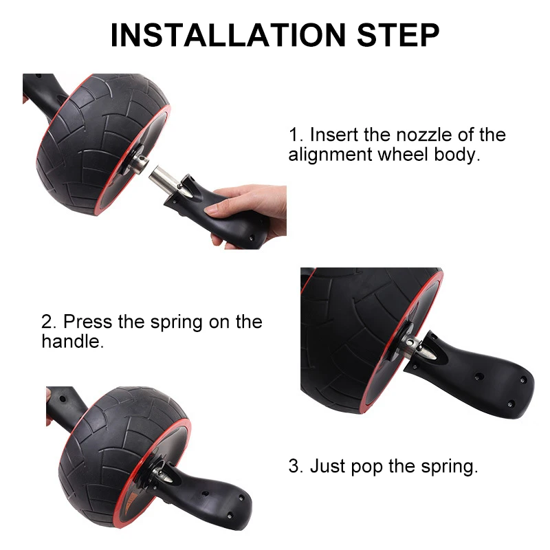 

Abdominal Exercise Roller Durable Abdominal Exercise Equipments Mute Wear-Resistant Speed Training Roller Exercise Rebound Wheel