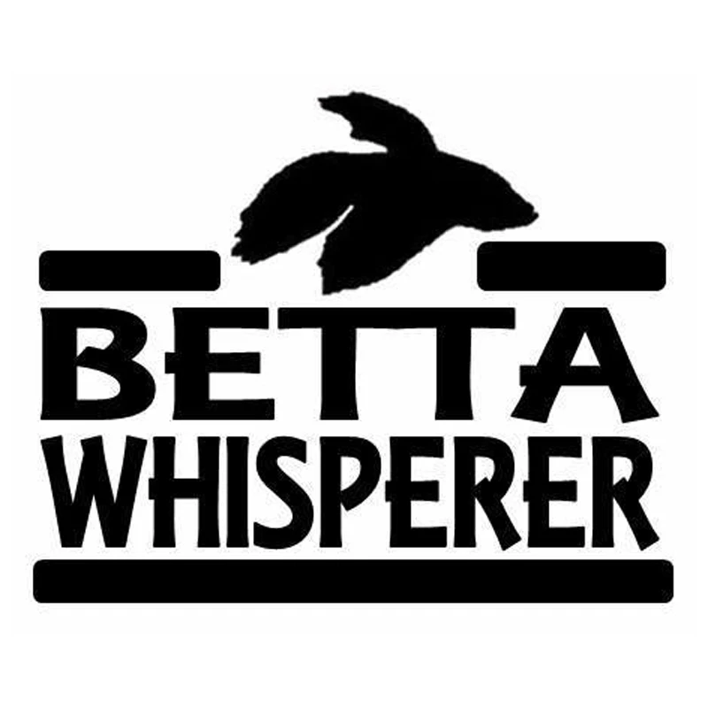 

Classic Betta Whisperer Car Sticker Creative PVC Bumper Rear Windshield Decoration Accessories Waterproof Anti-ultraviolet Decal