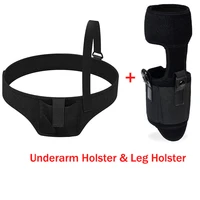 mens shoulder holster hidden universal underarm ankle leg removable and combinable pistols holster outdoor hunting equipment