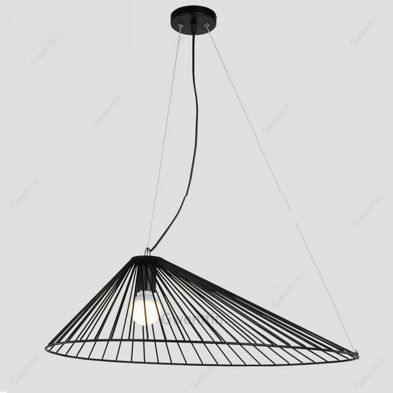 Нордическая Современная соломенная подвеска в виде шляпы светильники для кухни