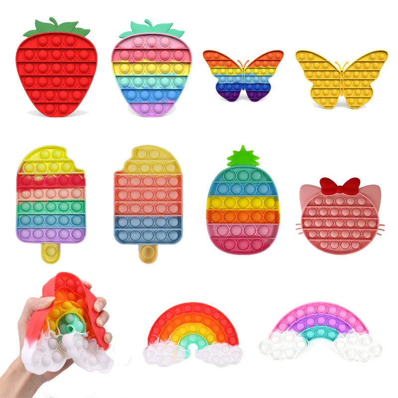 

New Toys Push it Bubble Sensory Toy Antistress Squeeze Toys Children Autism Need Stress Reliever Toys for Kids Adult Gifts
