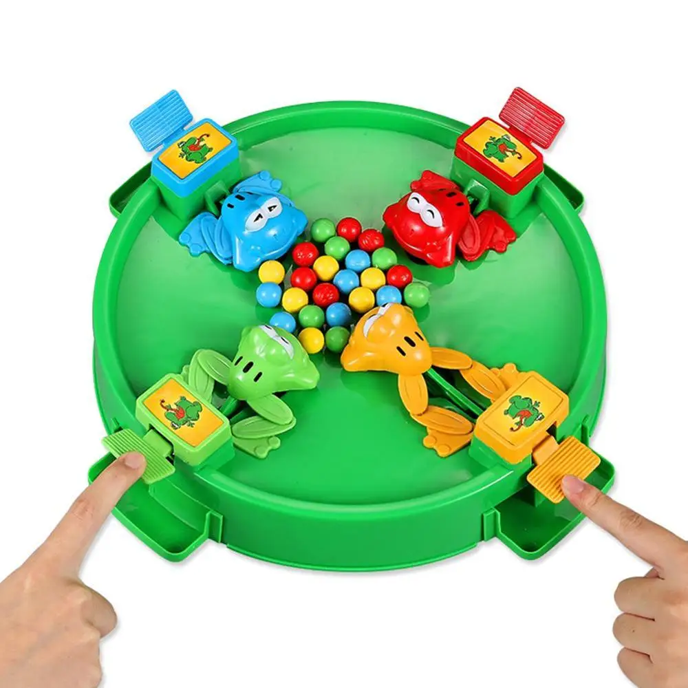 Funny Hungry Frogs Educational Toy Creative Desktop Interactive Game Beads Feeding Child Gift Puzzle Toys For Kids Party | Игрушки и