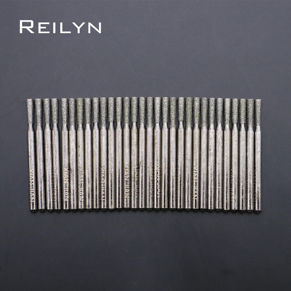 

Free shipping 30pcs Grit size #150 diamond abrasive bits grinding needle manicure knife naild beautifying dremel/rotary tools