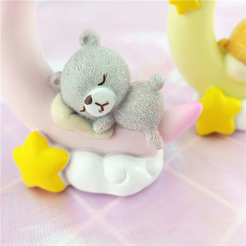 Свадьба торт Топпер луна медведь звезда День Рождения Торт украшения торты Toppers