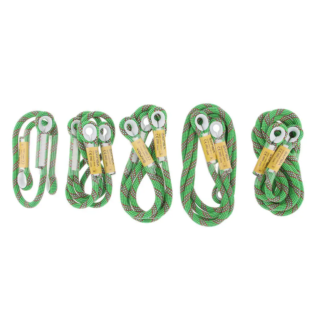

22KN Prusik Eye-to-Eye Sewn Lanyard Braided Lanyard with Buckle Prusik for Climbing