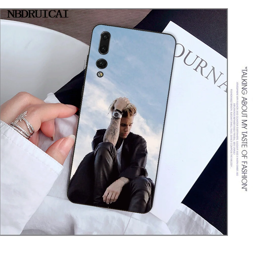 NBDRUICAI Justin Bieber Phone Case For Huawei Y5 Y6 Y7 Y9 Prime 2019 Enjoy 7 8 9 10 Plus | Мобильные телефоны и