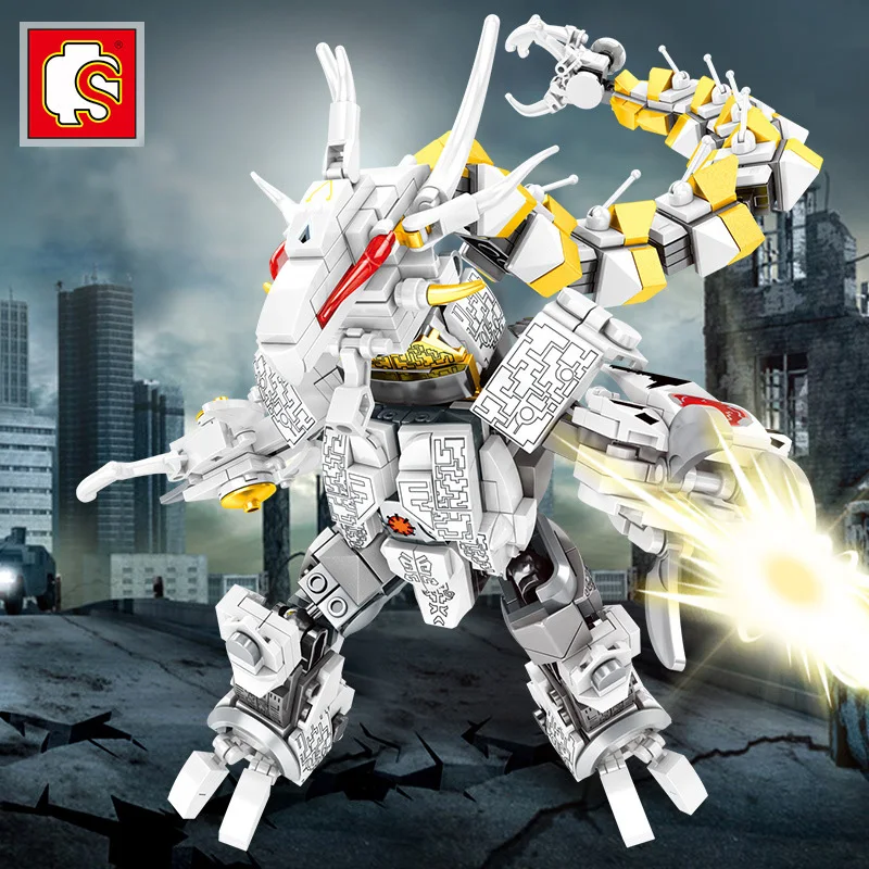 Sembo герой Вселенной Ультрамен совместим с техническими монстрами Galatron для детей