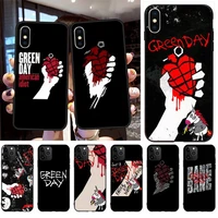 green day soft black phone case for iphone 11 pro xs max 8 7 6 6s plus x 5s se 2020 xr case