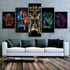 5 шт., постеры на холсте Моя геройская Академия без рамки