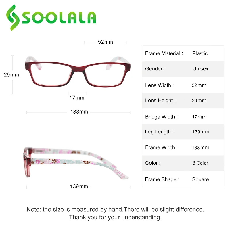 Мужские и женские очки для чтения SOOLALA пружинный светильник с петлями