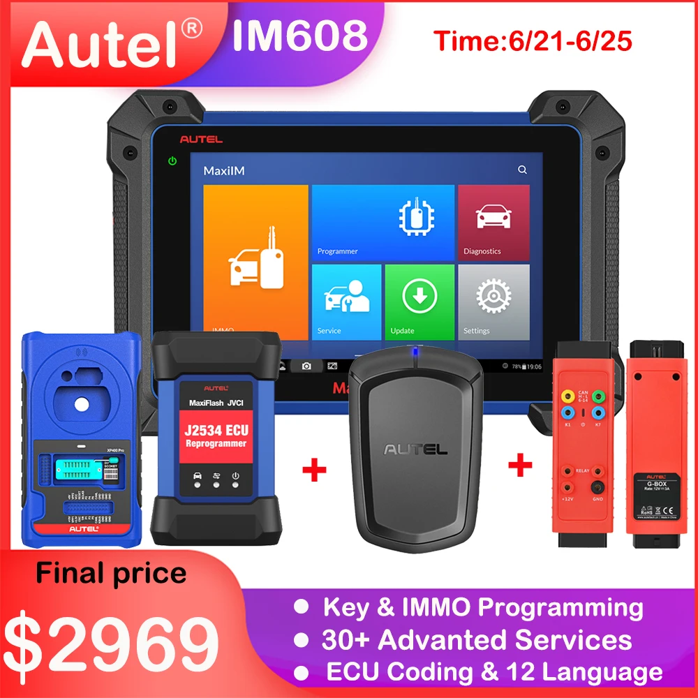 Autel MaxiIM IM608 OBD2 автомобильный диагностический автоматический сканер инструмент