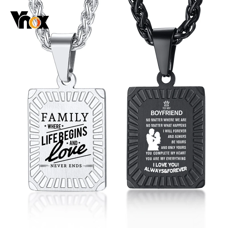 Мужские и женские ожерелья-подвески из нержавеющей стали | Украшения аксессуары