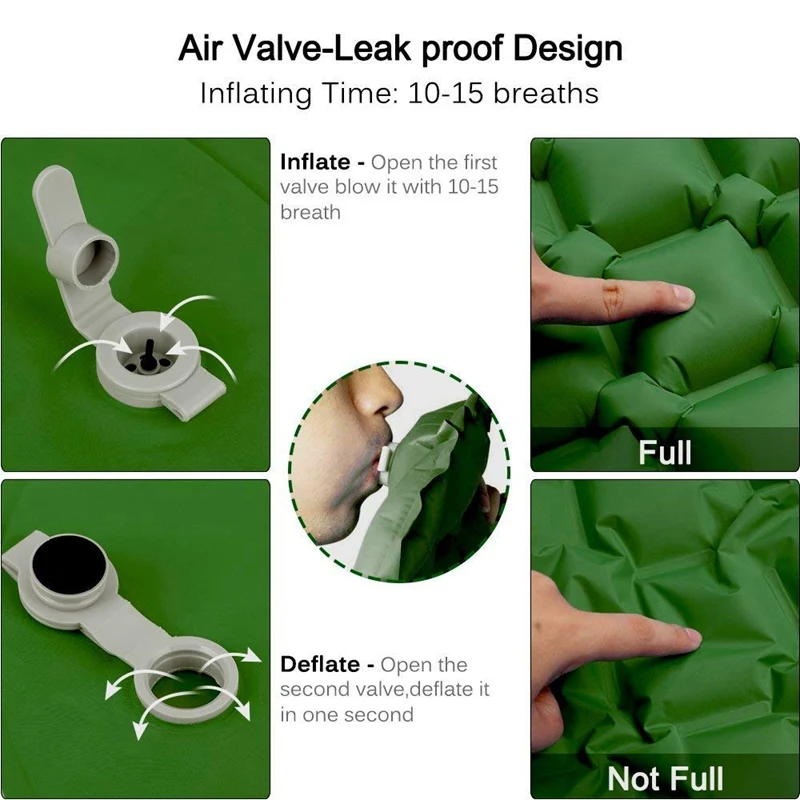 Надувной Пляжный коврик воздушный матрас для пикника с подушкой спальный мешок