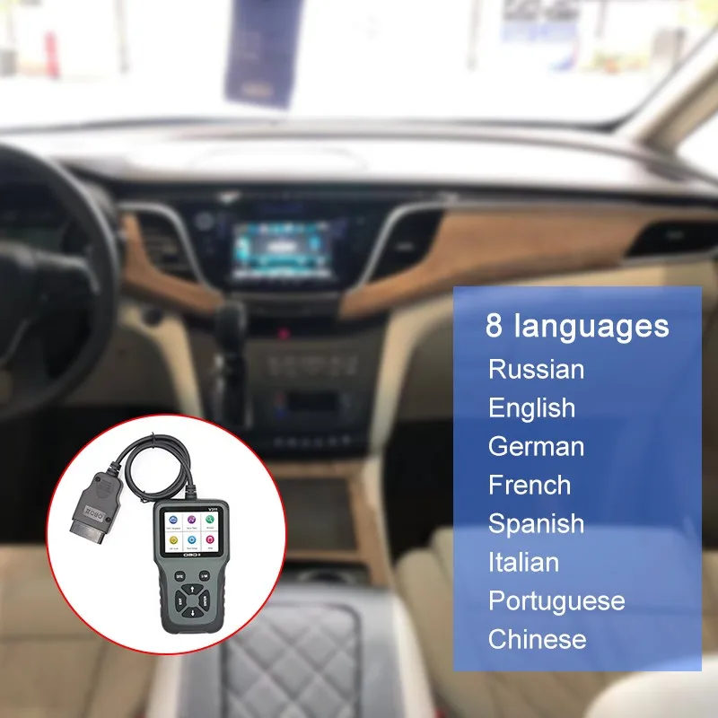 Автомобильный диагностический сканер OBD2 считыватель кодов ошибок двигателя