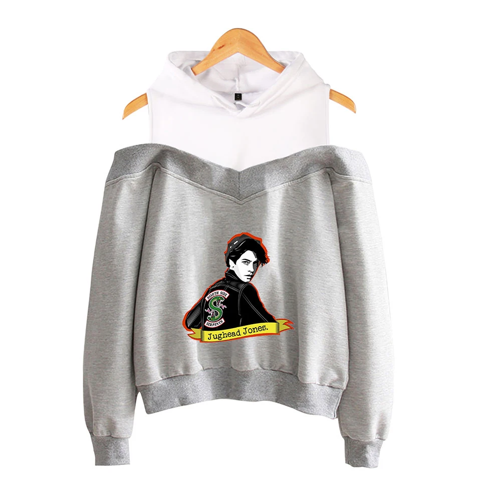 

Riverdale Print Popular Fashion Comfortable Basic Street Women Casual Cool Off-shoulder Hoodies Sweatshirt Sexy Hoodies Dropship