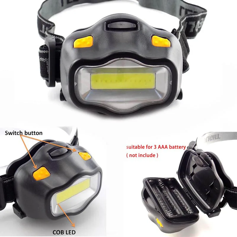 

LED Headlamp Frontal Small Bright Headlight Flashlight AAA lantern Mini Head Light Lamp Torches for Camping Fishing Lighting