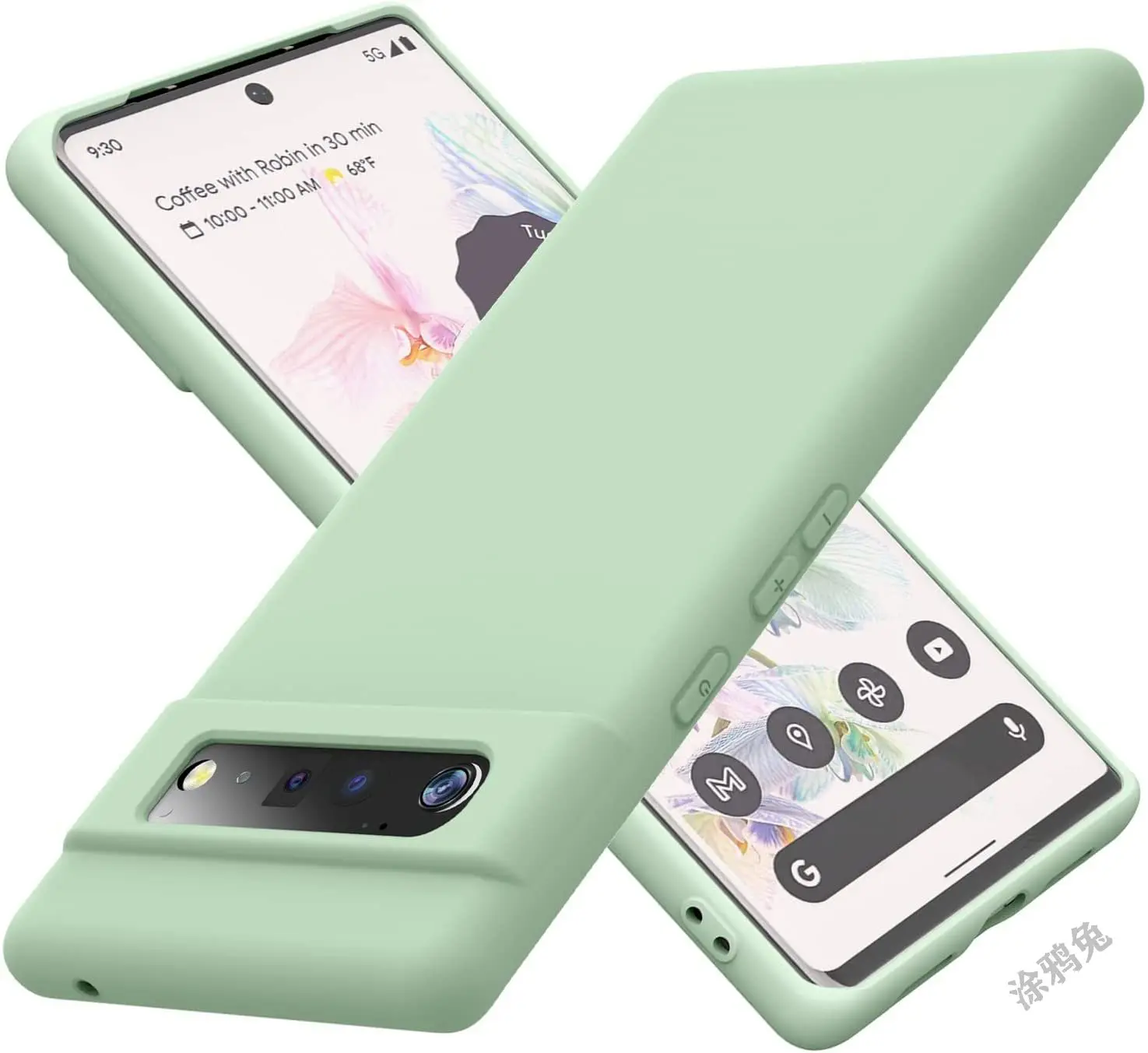 

Роскошный оригинальный чехол для телефона Google pixel 6 pro, Силиконовый противоударный мягкий чехол с жидкостью